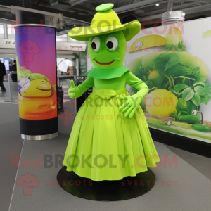 Lime Green Gyro mascotte...