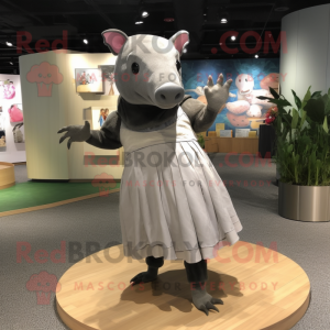 Grå Tapir maskot kostume...