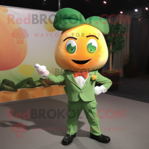 Peach Zucchini maskot drakt...