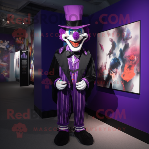 Purple Evil Clown mascotte...