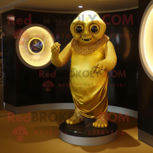 Goldene Zyklop Maskottchen...