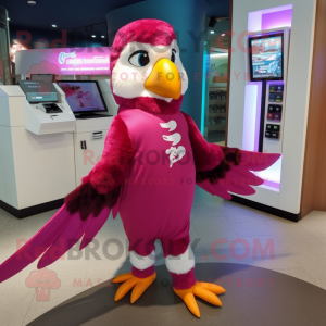 Magenta Falcon maskot...