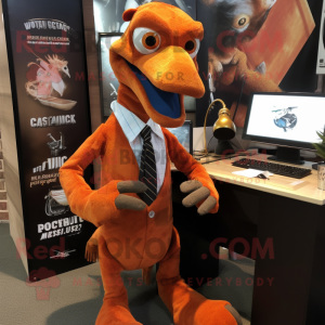 Roest Utahraptor mascotte...