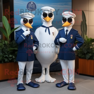 Navy Swans maskot drakt...