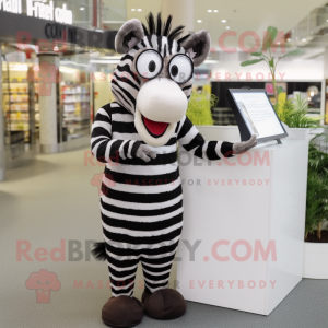 Postava maskota Zebra...
