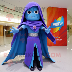 nan Superhero mascot costume character dressed with a Cover-up and Shawl pins