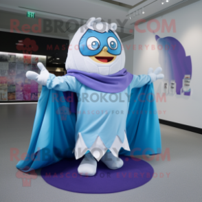 nan Superhero mascot costume character dressed with a Cover-up and Shawl pins