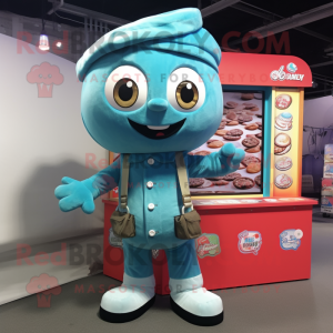 Cyan Candy Box maskot...