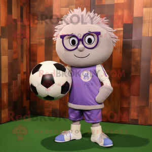 Lavendel fotball maskot...