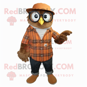 Rust Owl maskot kostym...