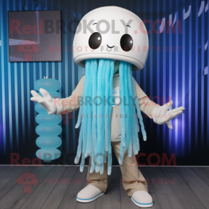 Cyan Jellyfish mascotte...