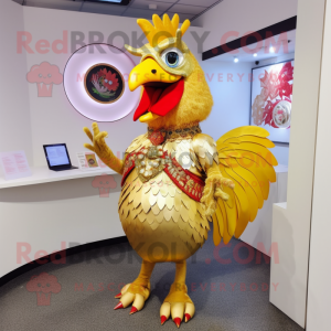 Gold Rooster mascotte...