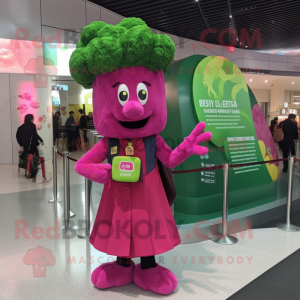 Magenta Broccoli maskot...