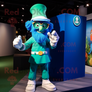 Blue Leprechaun mascotte...