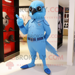 Sky Blue Hawk mascotte...