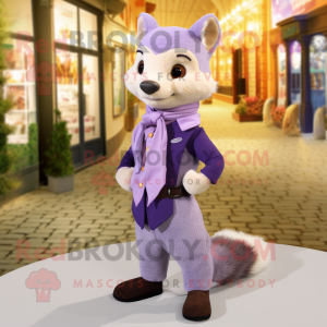 Lavendel Marten maskot...