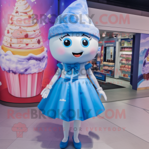 Blue Ice Cream maskot...