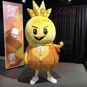 Gold Onion maskot drakt...