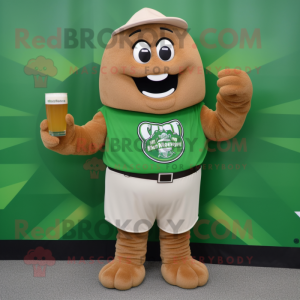 Tan Green Beer mascotte...