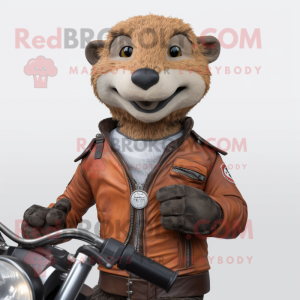 Rust Mongoose maskot kostym...