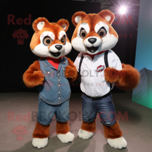 Rust Red Panda mascotte...