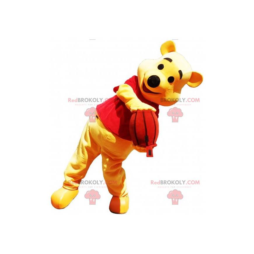 Winnie The Pooh Maskot Beromte Tegneserie Gul Kutte Opp L 175 180cm