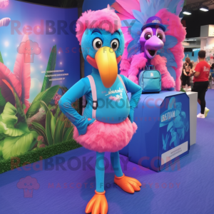 Blue Flamingo mascotte...