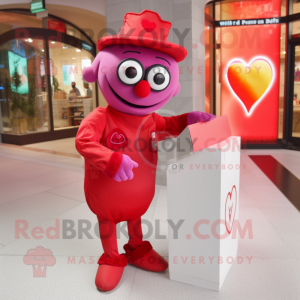 Red Love Letter maskot...