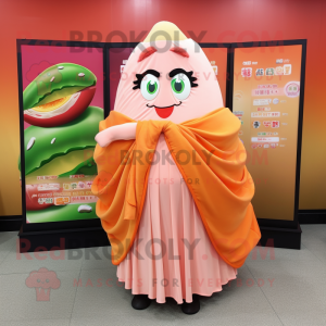 Peach Sushi maskot kostym...