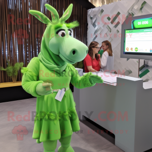 Green Donkey mascotte...