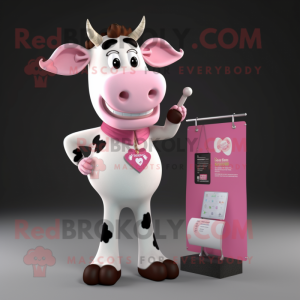 Rosa Holstein Cow maskot...