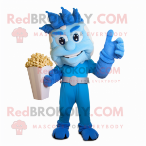 Blue Pop Corn mascotte...