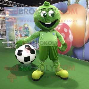 Olive Soccer Goal mascotte...
