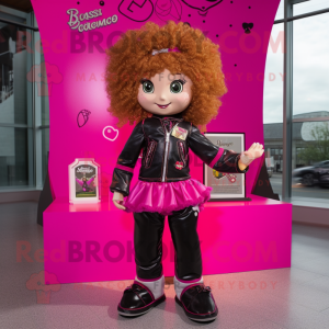 Magenta Irish Dancer maskot...