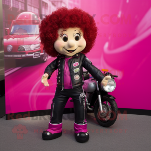 Magenta irsk danser maskot...