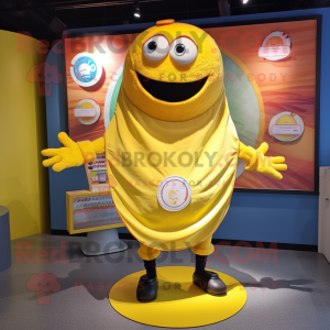 Yellow Plate Spinner maskot...