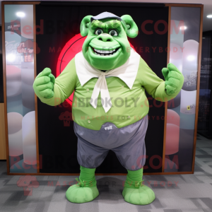 Green Ogre maskot kostym...