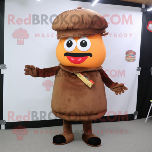 Brown Hamburger mascotte...