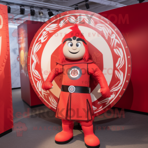 Red Celtic Shield maskot...