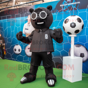 Black Soccer Goal maskot...