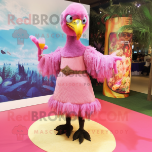 Pink Dodo Bird mascotte...