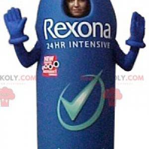 Gigantische deodorant mascotte. Anti-transpirant mascotte -