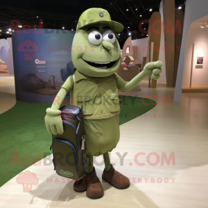 Olive Golf Bag maskot...