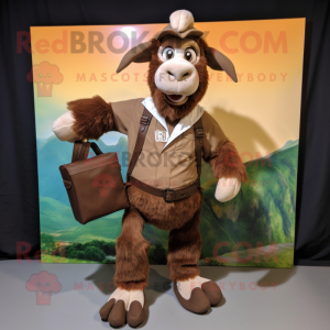 Brown Boer Goat mascotte...