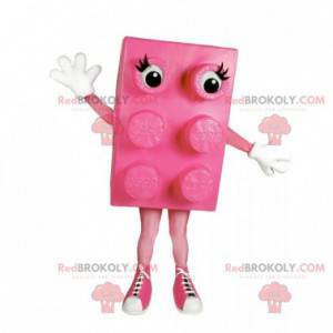 Famoso set di costruzione rosa mascotte pezzo Lego -