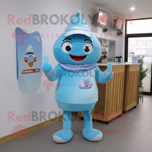 Sky Blue Ice Cream mascotte...