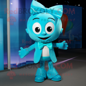 Cyan But maskot kostym...