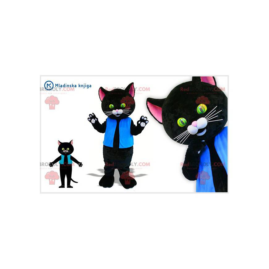 Mascotte De Chat Noir Geant Avec De Beaux Yeux Taille L 175 180 Cm