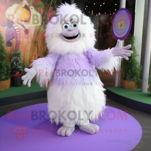 Lavendel Yeti mascotte...