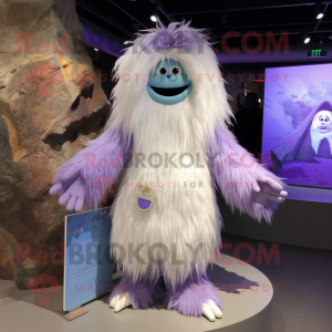 Lavendel-Yeti Maskottchen...